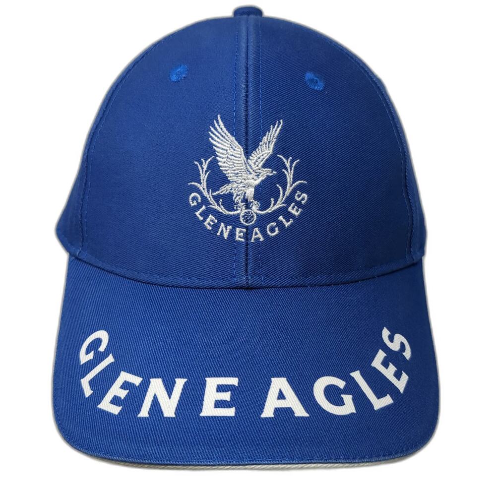 Level 4 Golf Gleneagles Scotland Logo Baseball Cap Blue One Size Slideback Hat